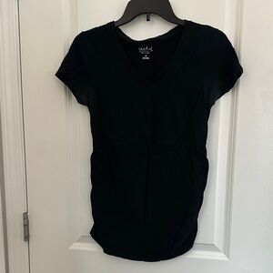 Isabel Maternity by Ingrid & Isabel Black V-Neck Tee